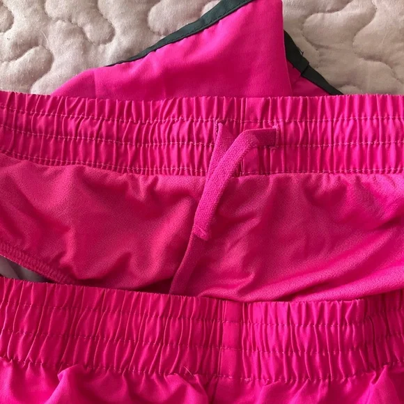 Danskin Now Pink and White Athletic Shorts - Picture 6 of 8